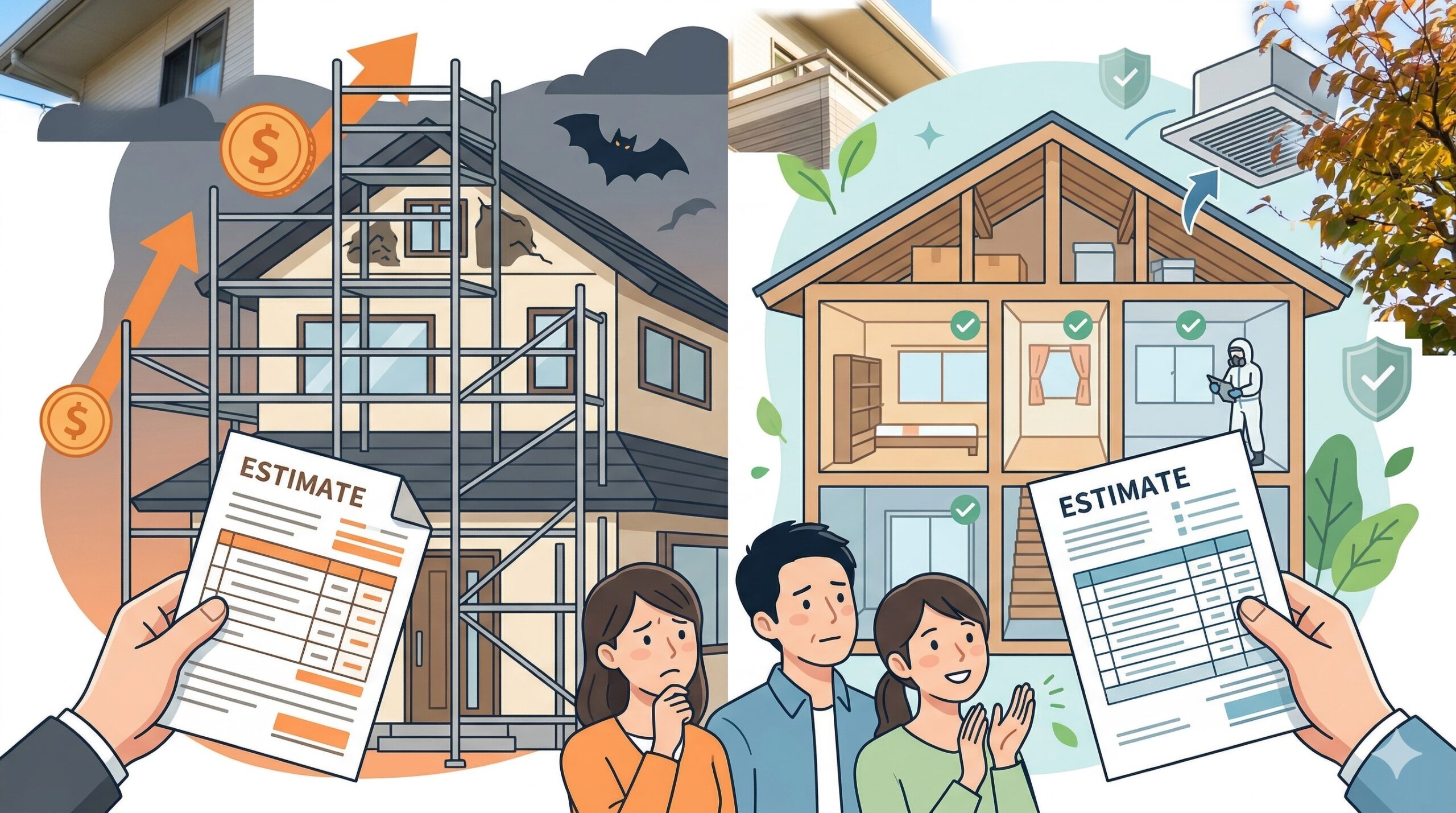 コウモリ駆除に50万は高すぎ？ぼったくりの手口と適正な相場