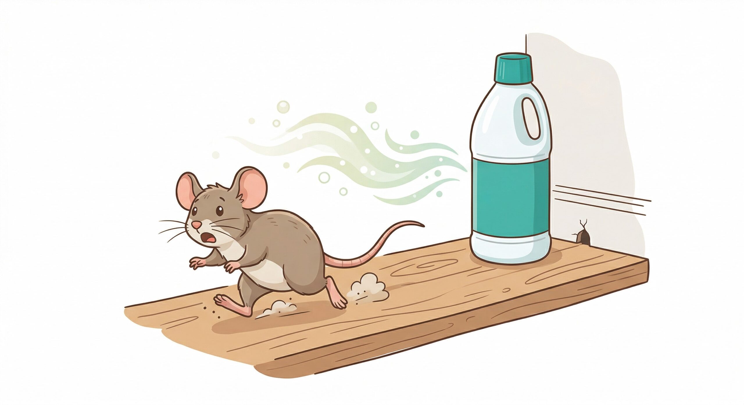 ネズミはハイターの匂いでいなくなる？